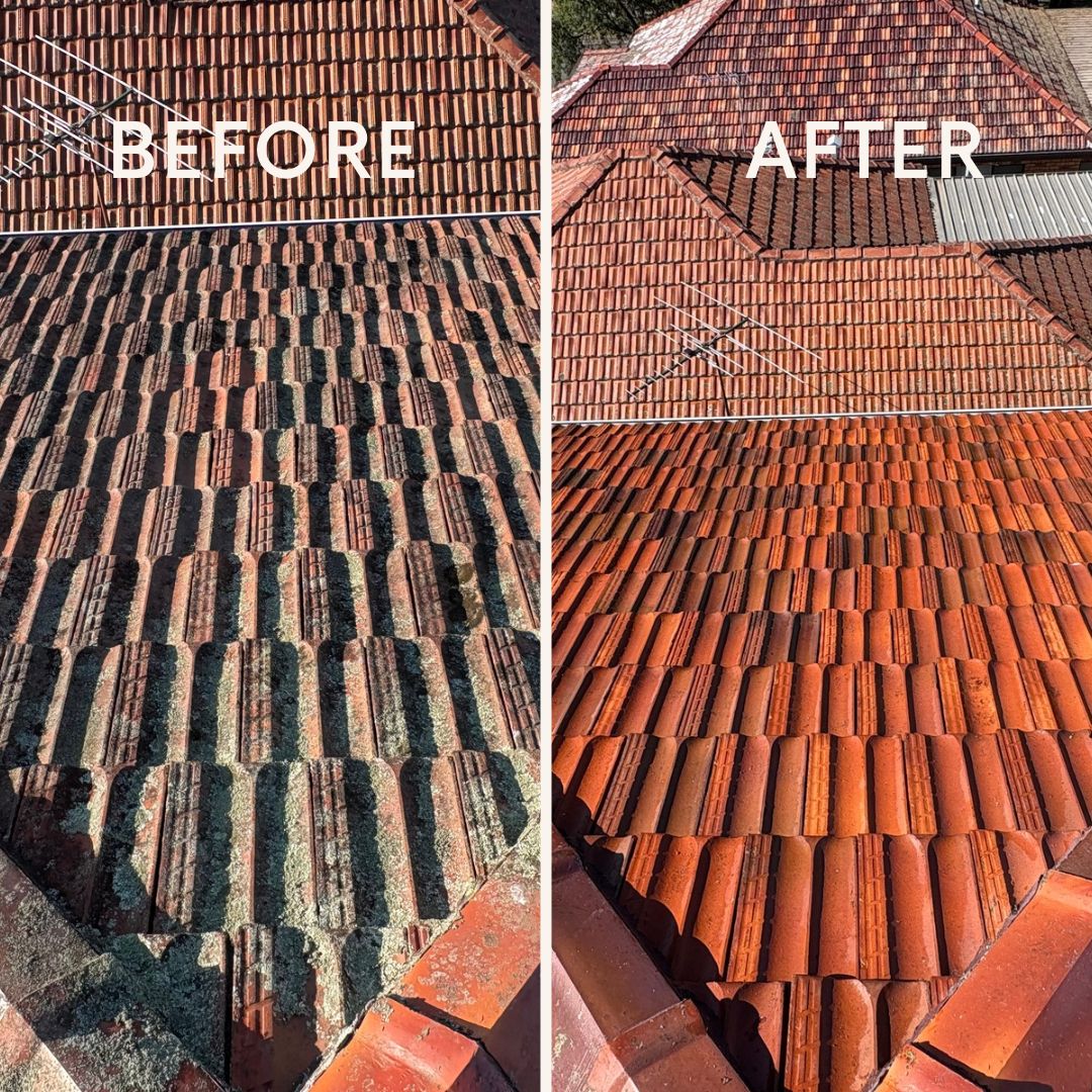 Roof restoration before and after Sydney